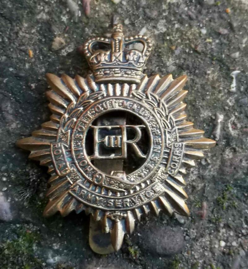 British Army Royal Army Service Corps Cap Badge RASC EIIR