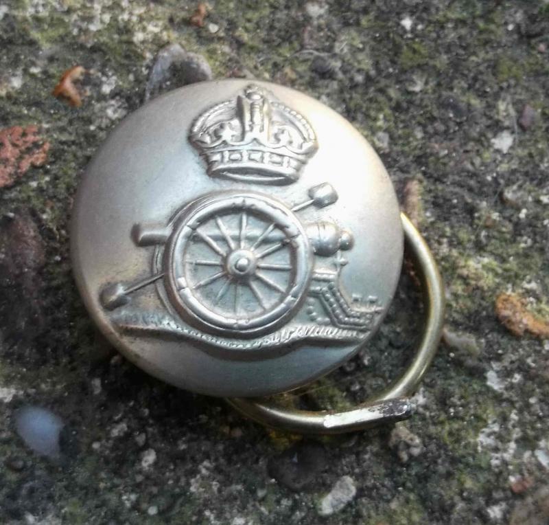 British Army Edwardian Volunteers Button Royal Regiment of Artillery