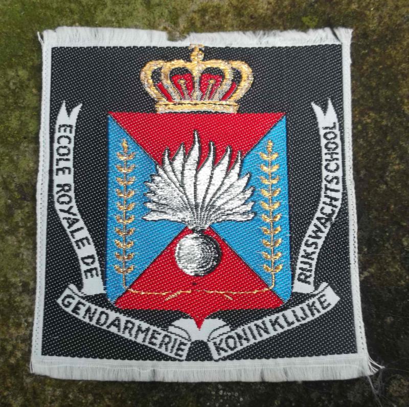 Royal Belgian Gendarmerie Training School Patch Belgium Police