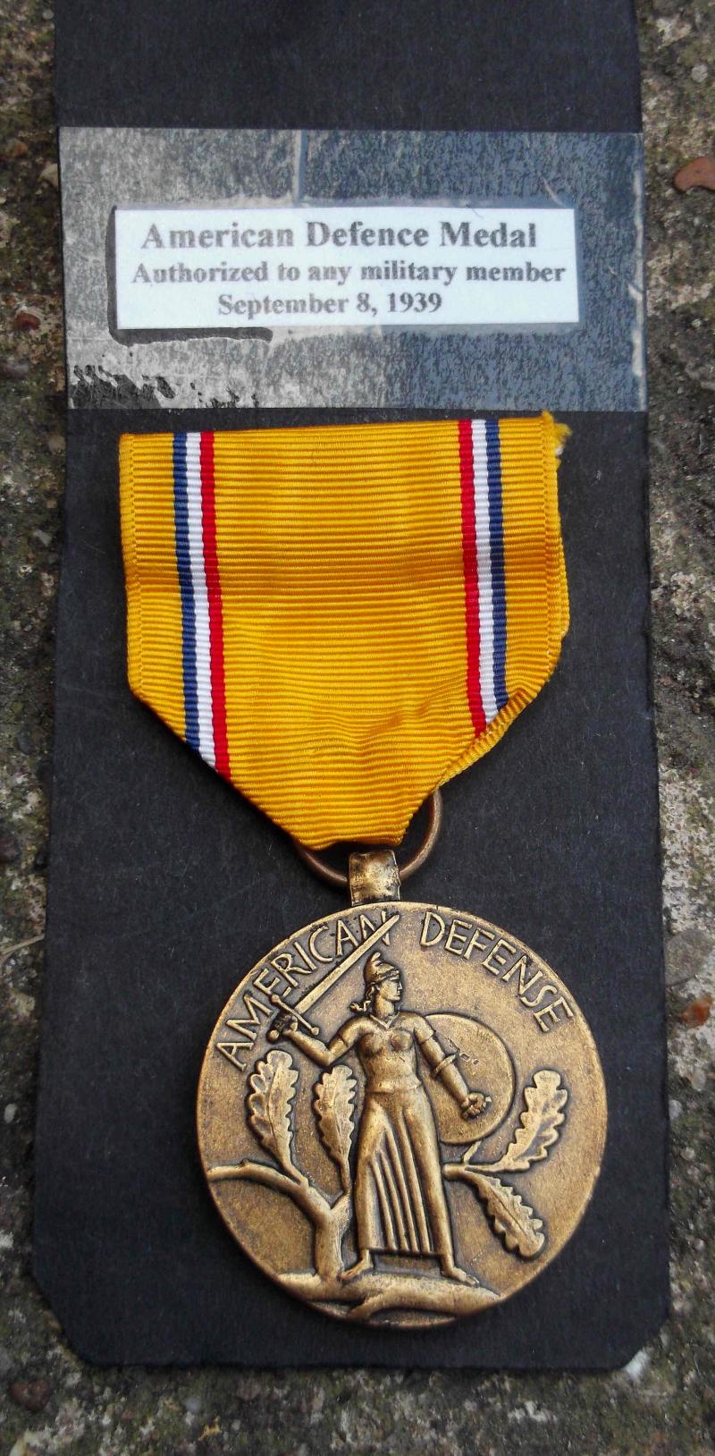 United States Forces American Defense Service Medal