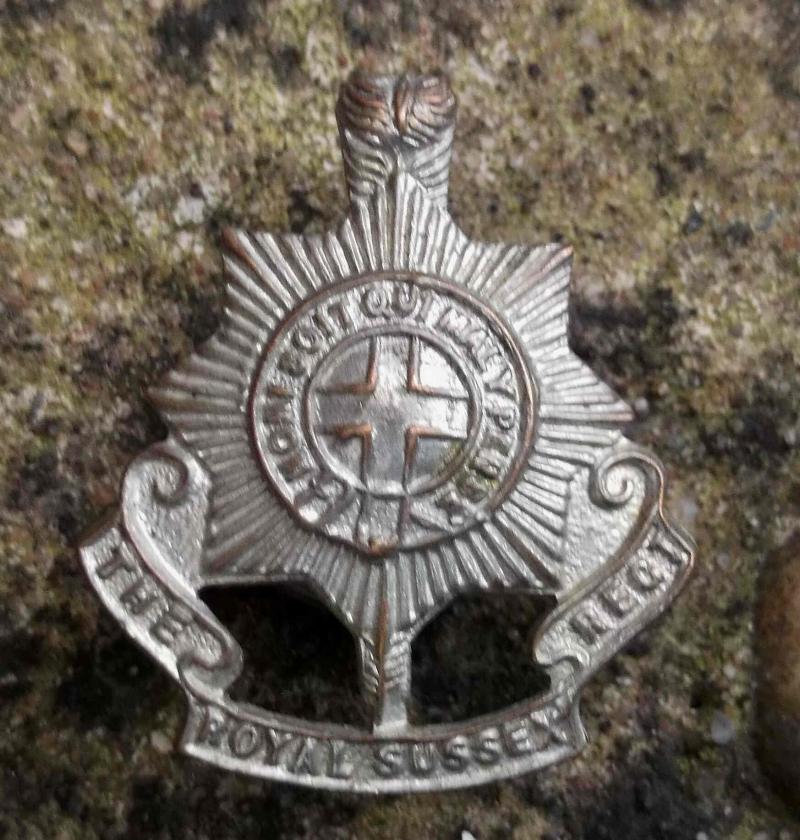 British Army Old Comrades Badge Royal Sussex Regiment Veteran