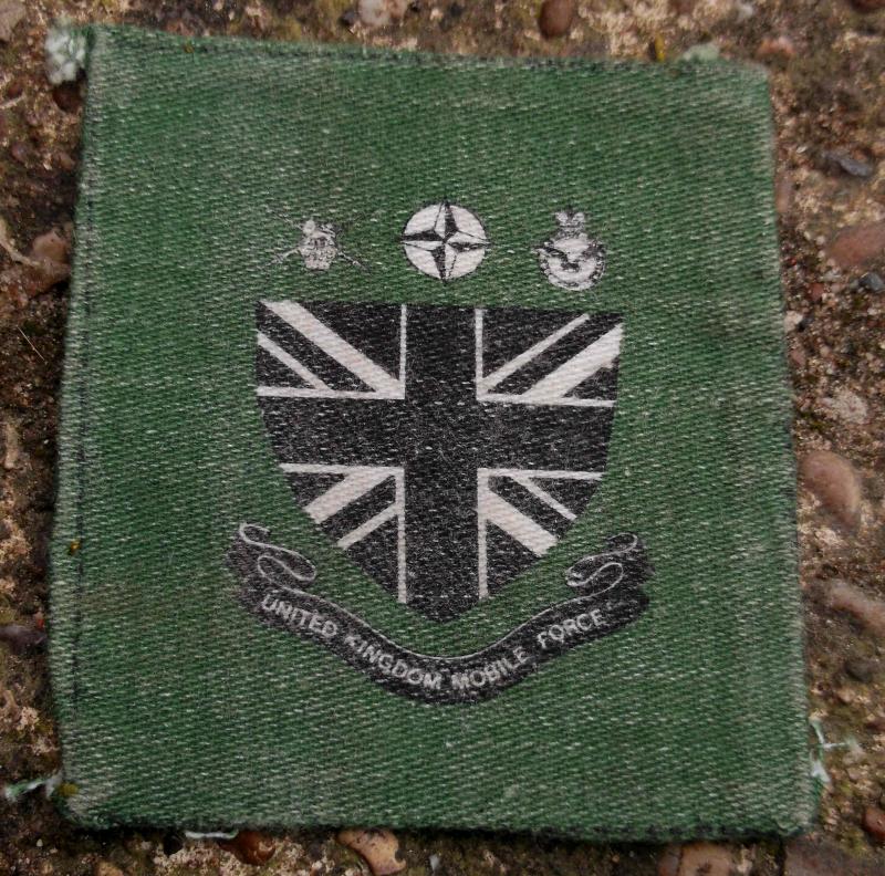 British Army United Kingdom Mobile Force Printed Patch UKMF