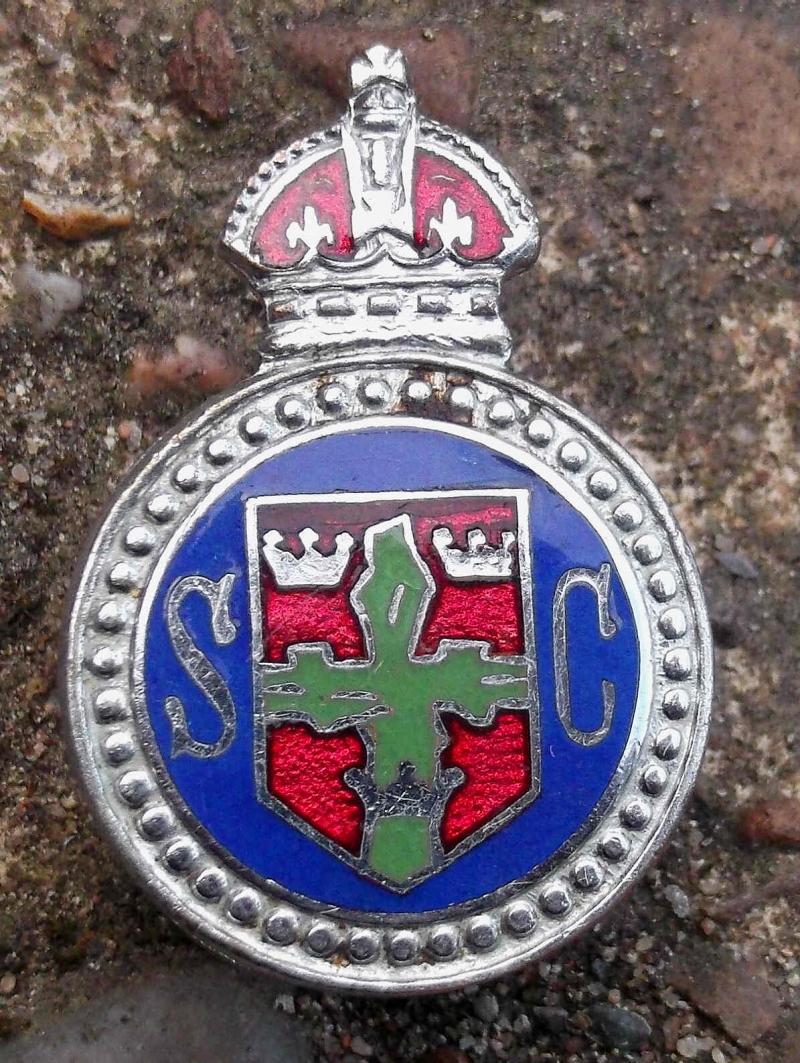 British Nottingham City Special Constabulary Buttonhole Badge Numbered