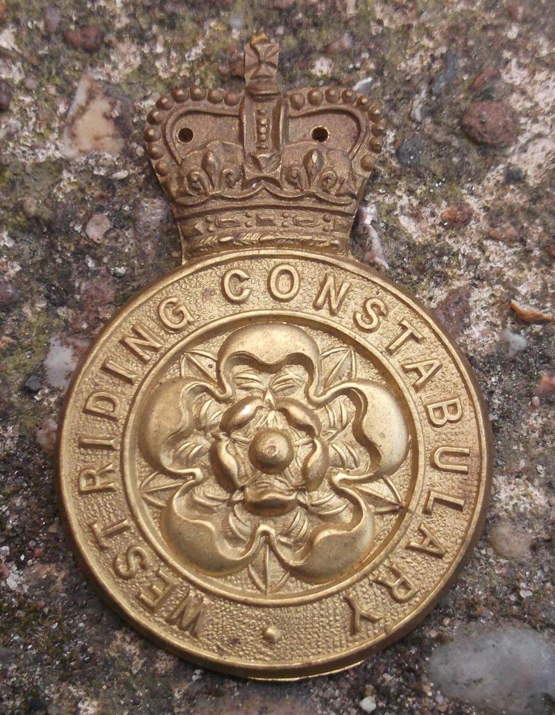 British Yorkshire Police Unfinished West Riding Constabulary Cap Badge EIIR