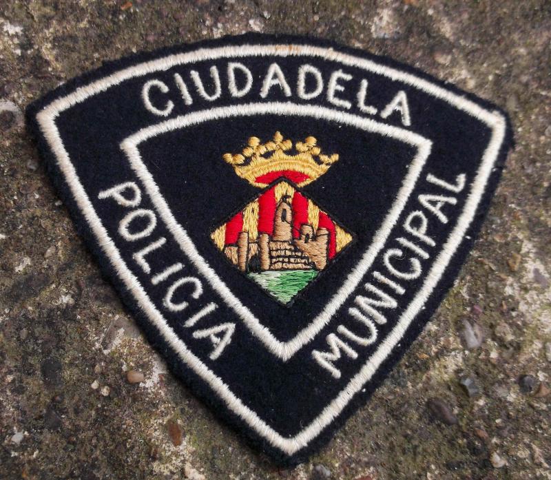 Spanish Municipal Police Patch Ciutadella de Menorca (Ciudadela)