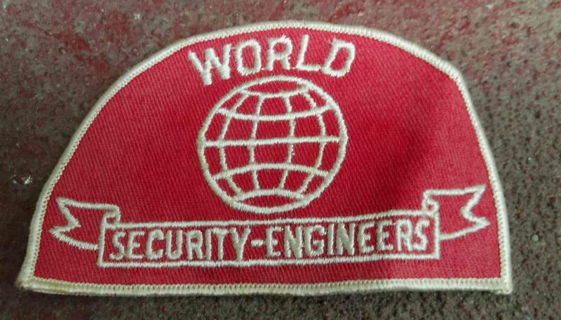 Vintage World Security Engineers Patch