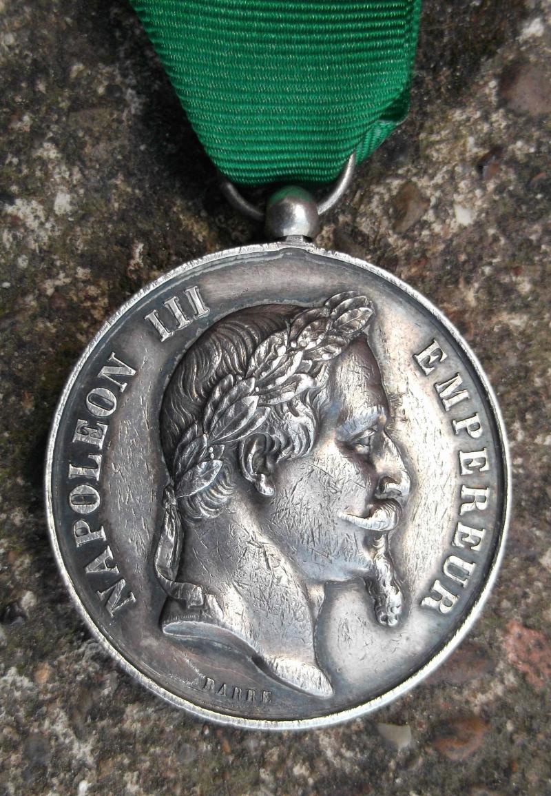 French Silver Medal Emperor Napoleon III 1868 Music Vincennes