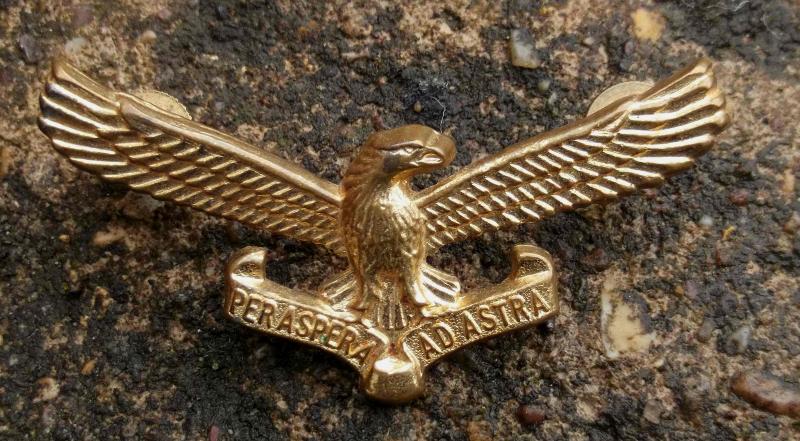 Vintage South African Republic Air Force Cap Badge