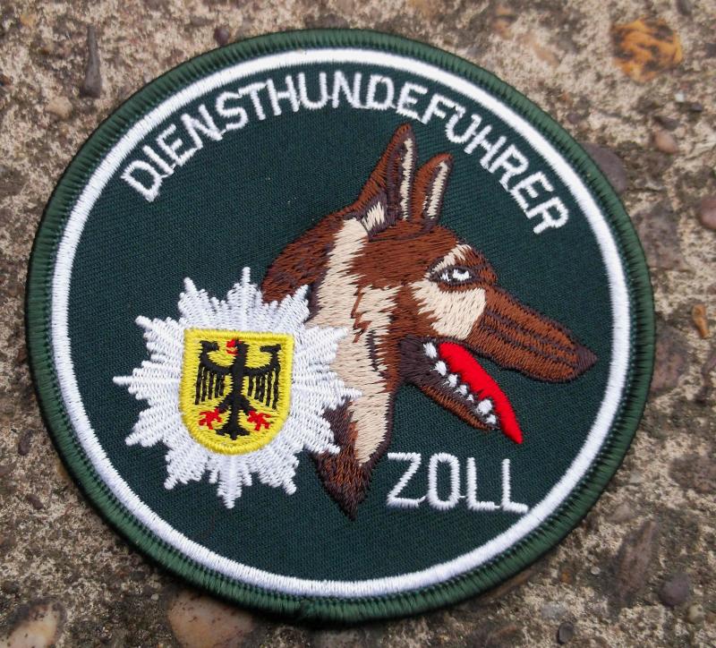 German Federal Customs Police K9 Dog Handler Patch