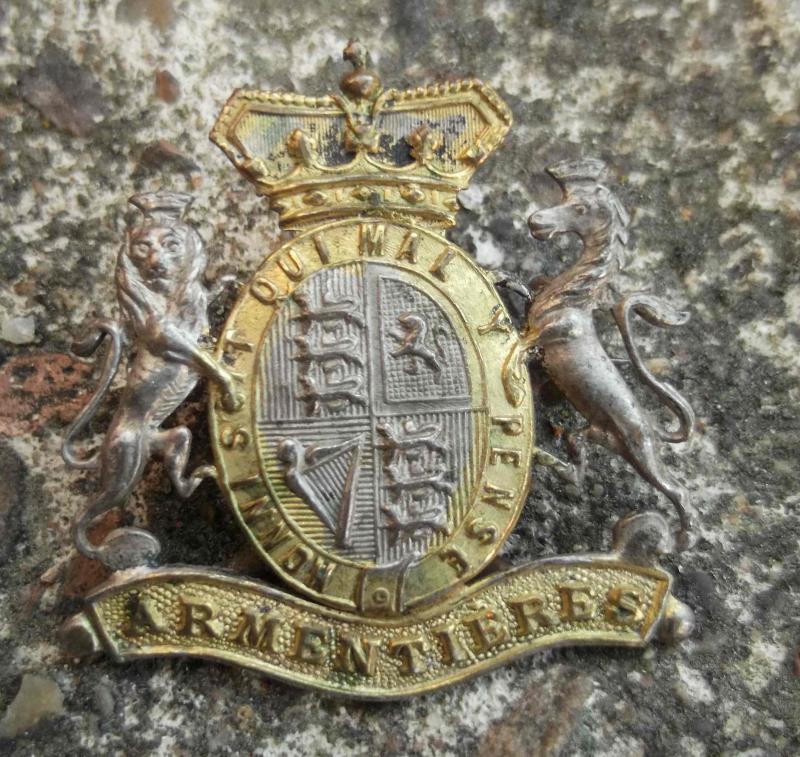 France Great War Veterans Battle Pin Badge Armentières