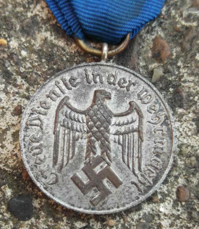 German Wehrmacht 4 Year Service Medal Luftwaffe