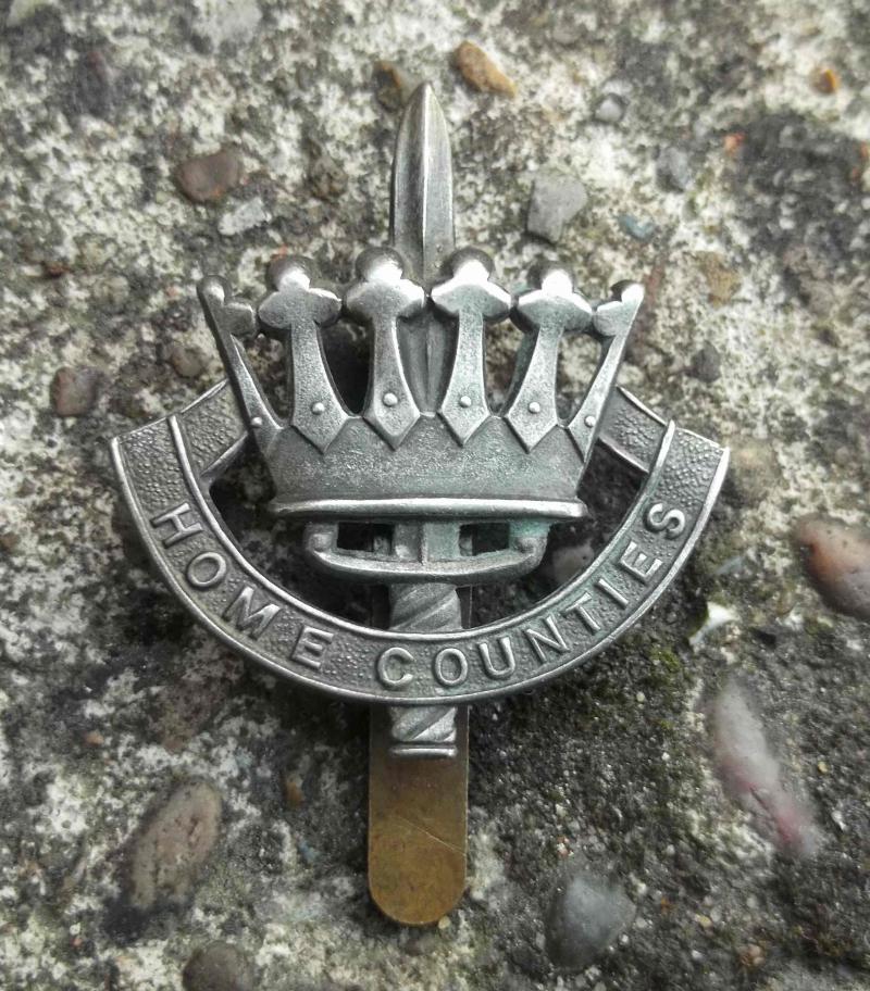 British Army Home Counties Brigade Cap Badge Maker Marked