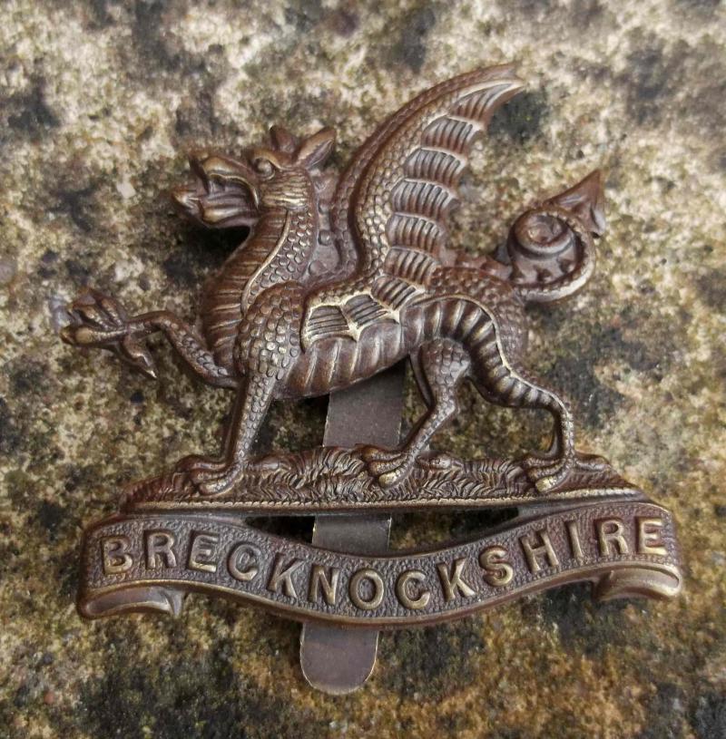 British Army Brecknockshire Battalion South Wales Borderers Cap Badge