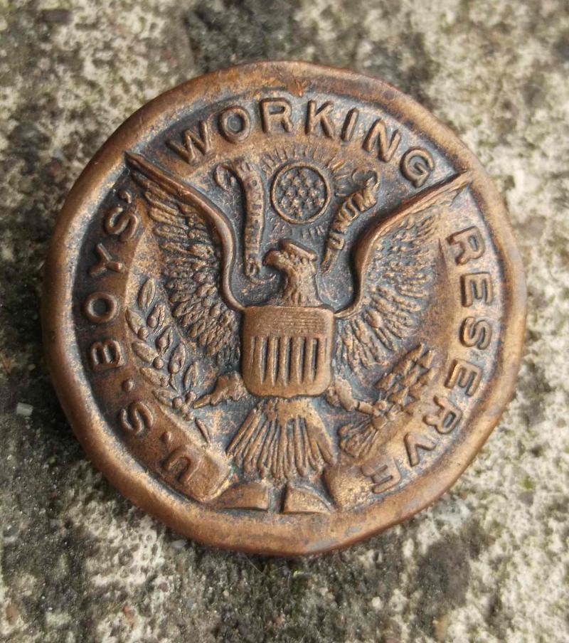 United States WW1 US Boys Working Reserve Badge