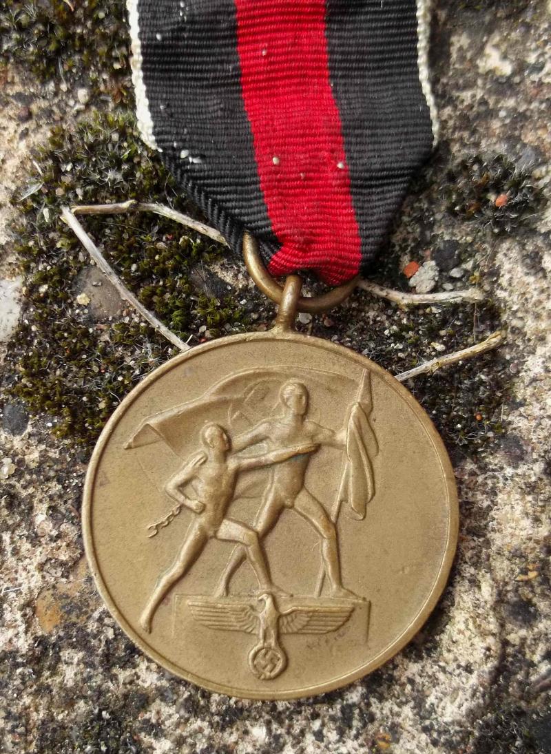 German Third Reich Sudetanland Medal Czechoslovakia