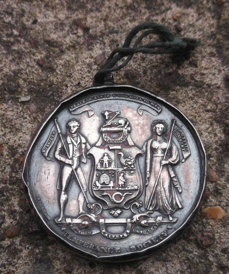 Antique Abstinence Medal Bath Temperance Association 1841