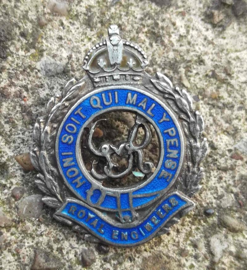 British Army Royal Engineers Silver Sweetheart Brooch Damaged