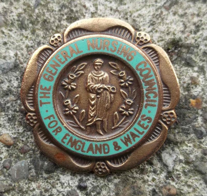 Vintage British General Nursing Council State Enrolled Nurse SEN Badge