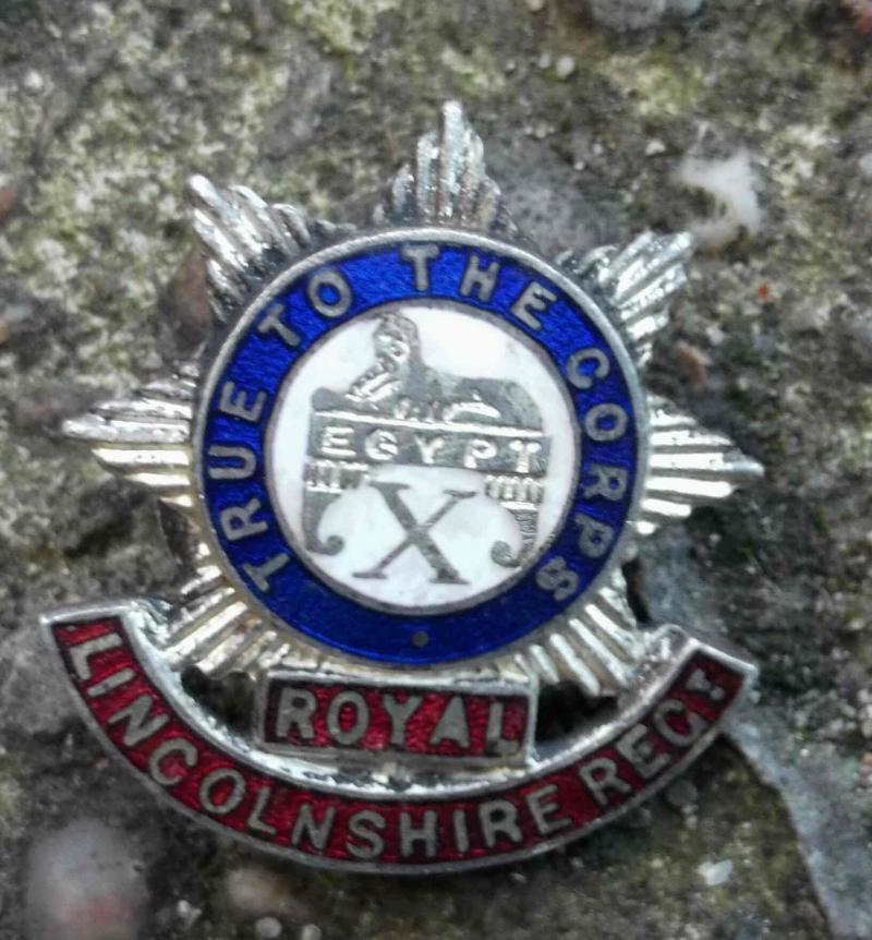 British Army Royal Lincolnshire Regiment Veterans Lapel Badge