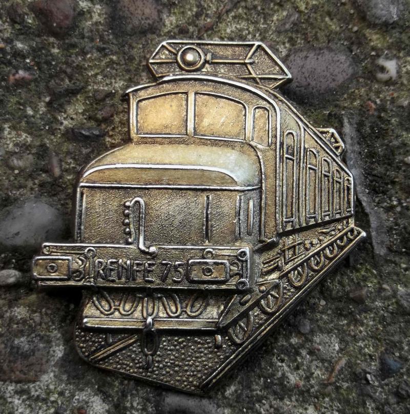 Vintage Spanish Train Badge Renfe Railway Spain