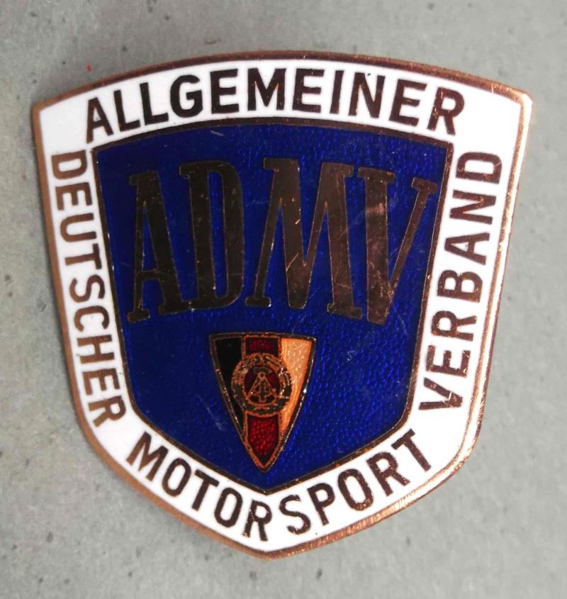 DDR East Germany Motorsports Club Car Badge Cold War Era