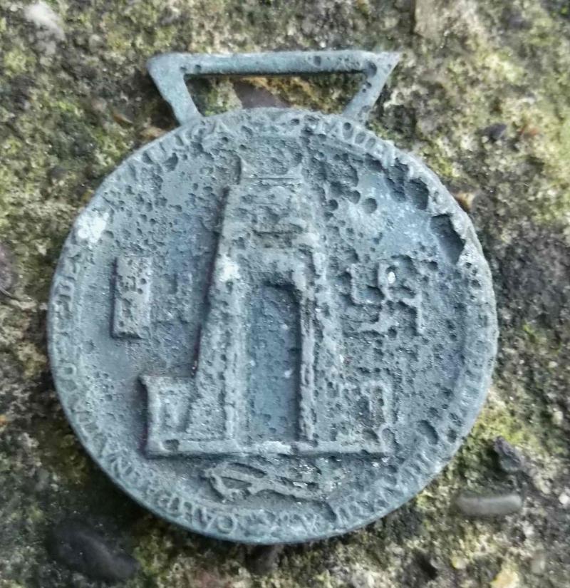 German Italian Africa Service Medal Excavated Relic