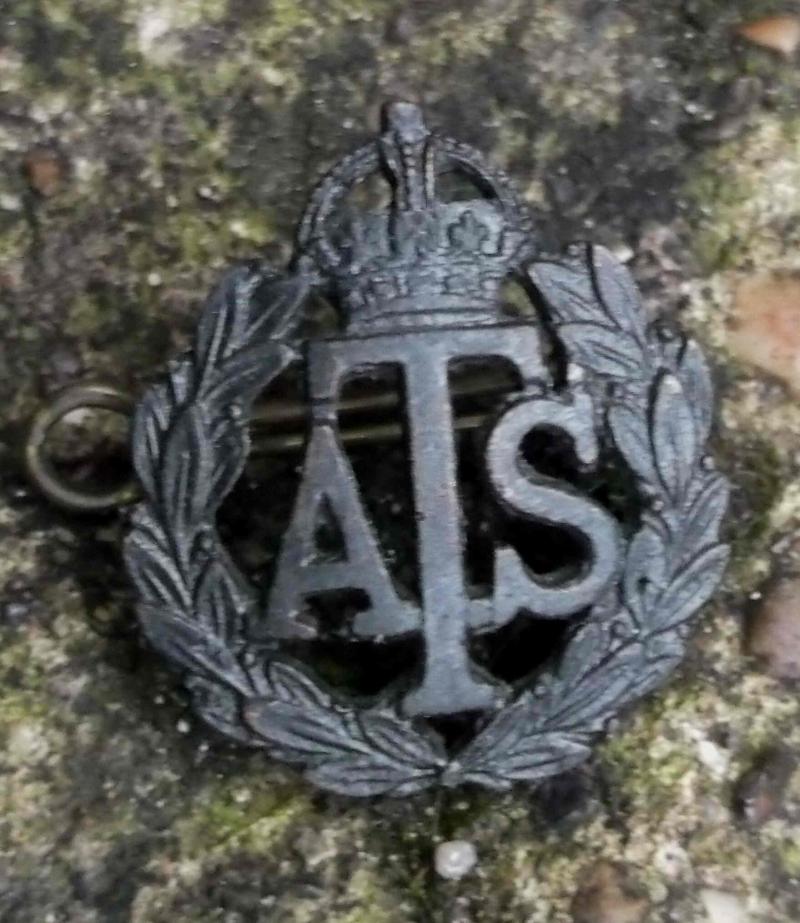British Army WW2 Auxiliary Territorial Service A.T.S. Officer Collar Badge