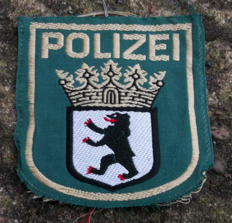 German Vintage West Berlin Police Arm Badge Polizei