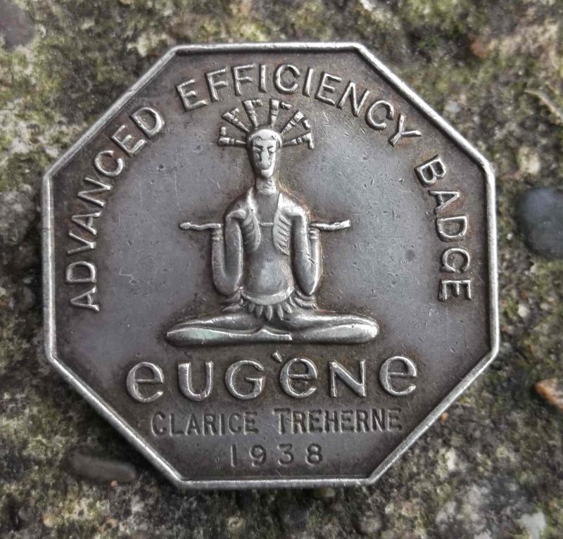 Eugene Advanced Efficiency Silver Badge 1938 Treherne