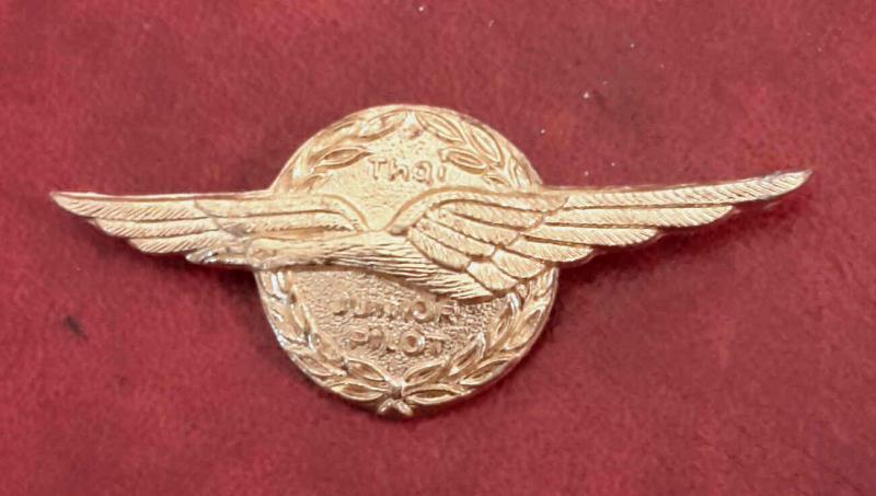 Vintage Thai Airways Junior Pilot Airline Wing Badge