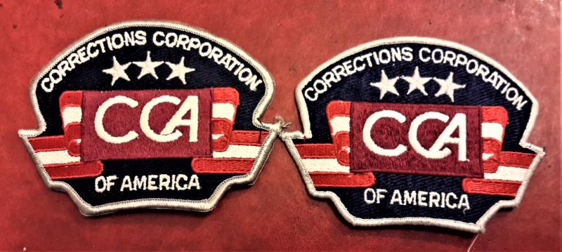 CCA Correctional Corporation of America Prison Patches