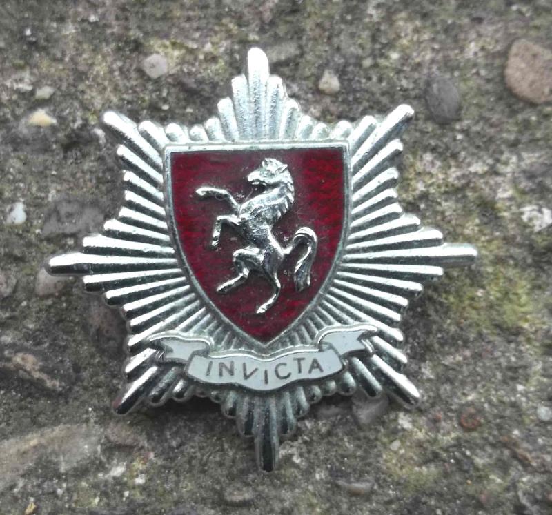 Vintage Kent Fire Brigade Cap Badge