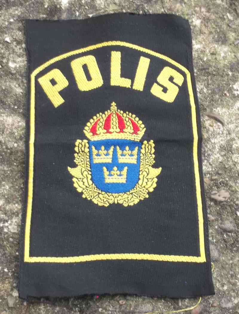 Swedish Police Uniform Patch Sweden