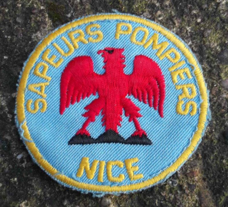 France Vintage Nice French Fire Brigade Uniform Patch