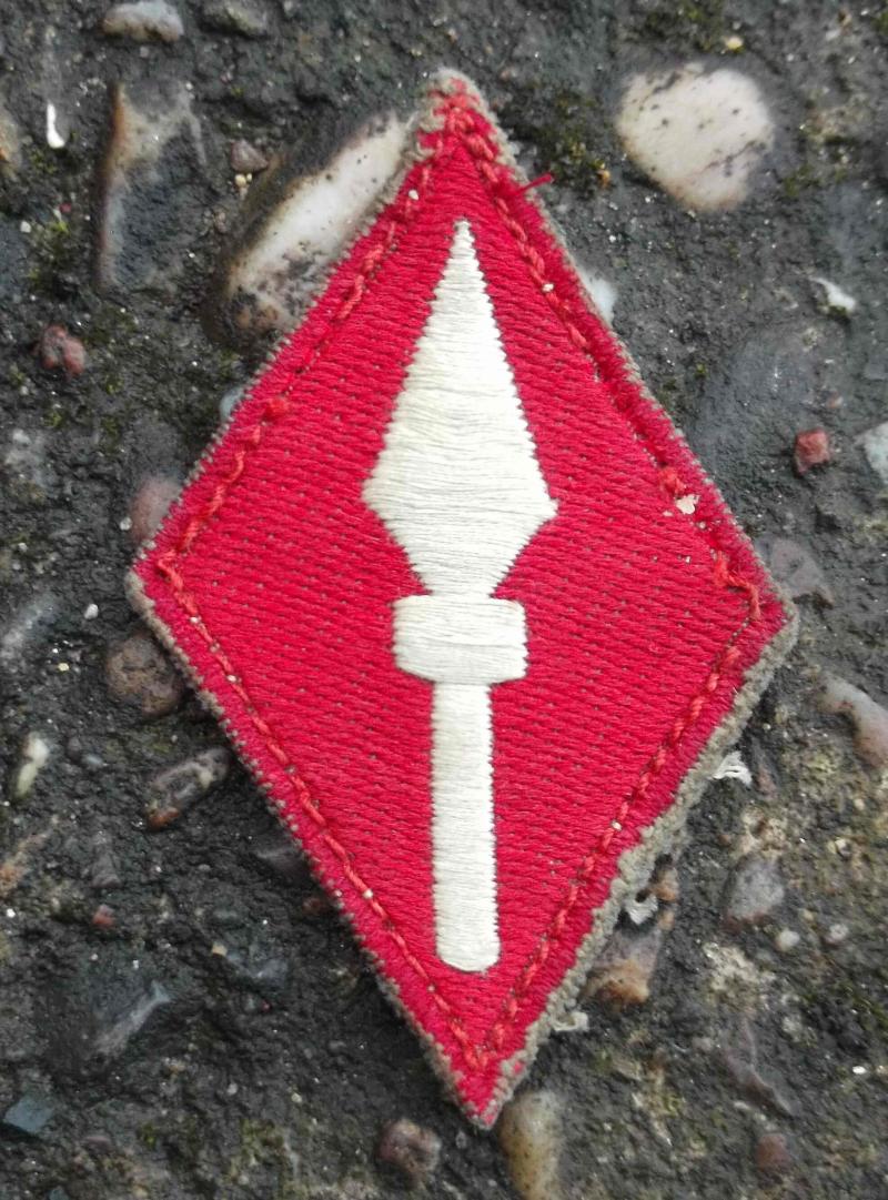 British Army Formation Sign Patch 1st Corps WW2