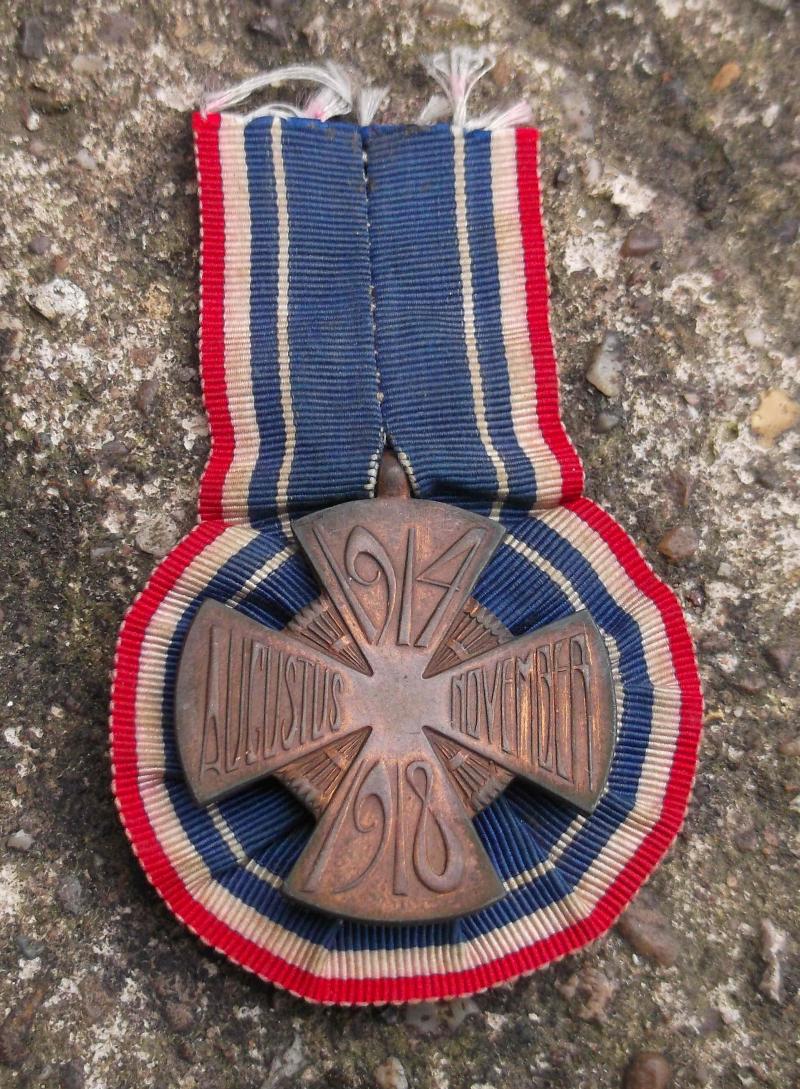 Netherlands WW1 Mobilisation Cross Medal Dutch Great War