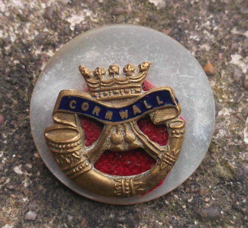 British Army DCLI Sweetheart Veterans Brooch Cornwall