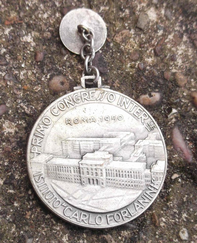 American College Medal Rome 1950 Chest Physicians Congress