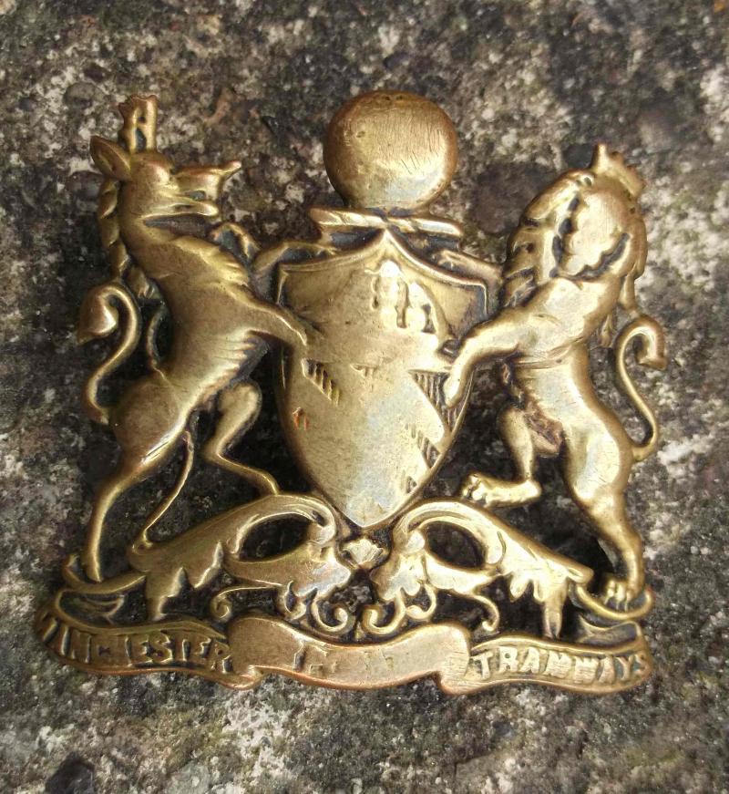 Old Manchester Corporation Tramways Cap Badge