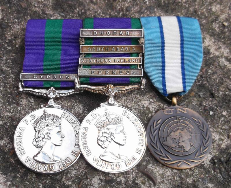 British Army Replica GSM CSM Full Size Medal Group