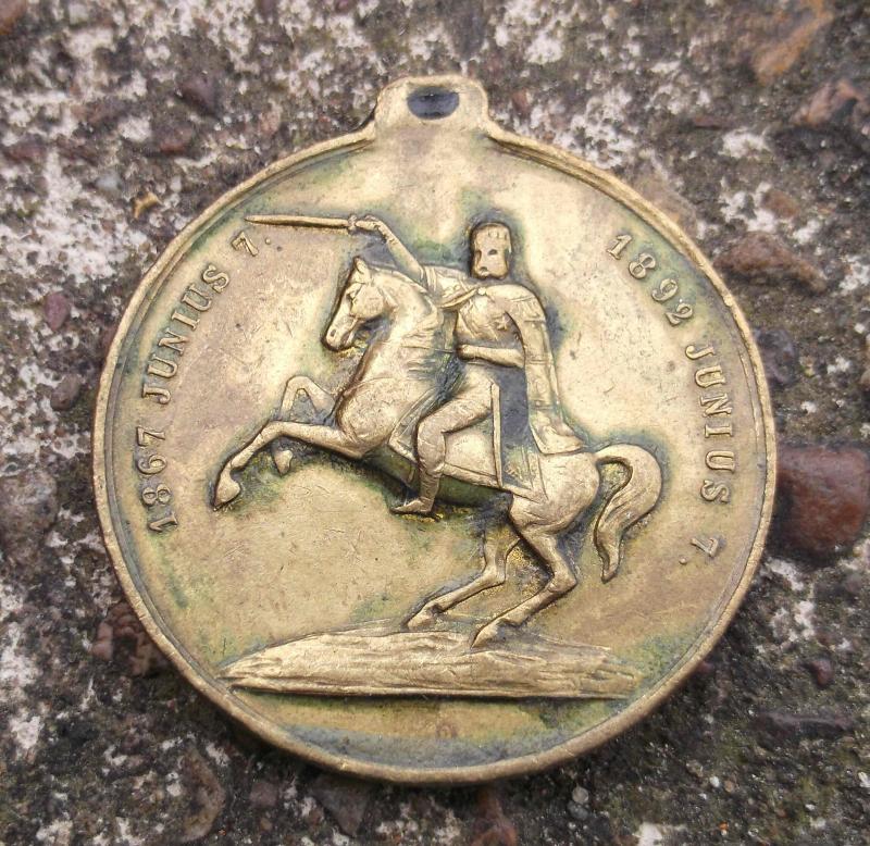 Hungary Franz Josef 25th Anniversary Coronation Medal 1892