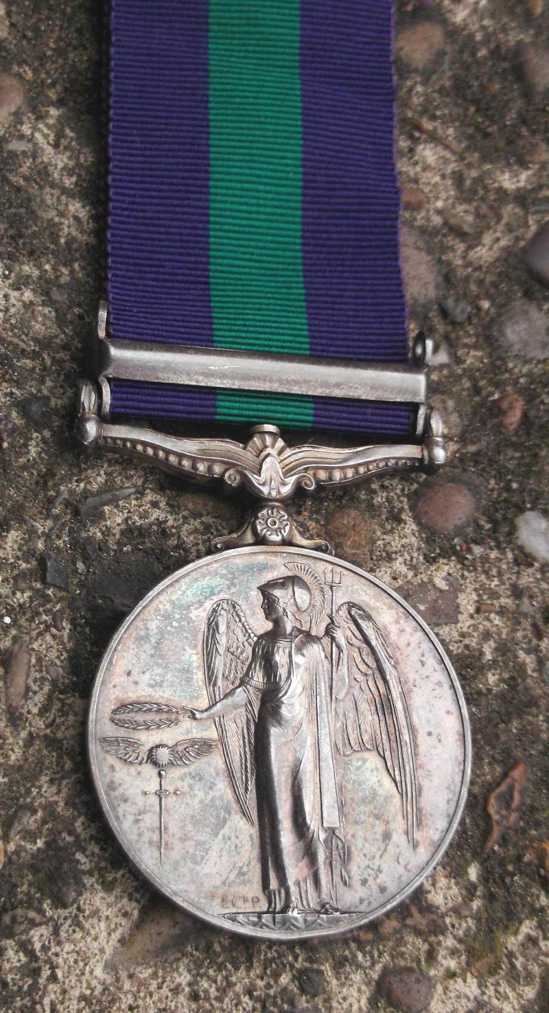 British Army 12th Lancers General Service Medal Malaya GSM