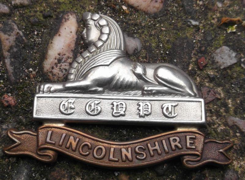 British Army Lincolnshire Regiment Cap Badge Missing Slider Lug