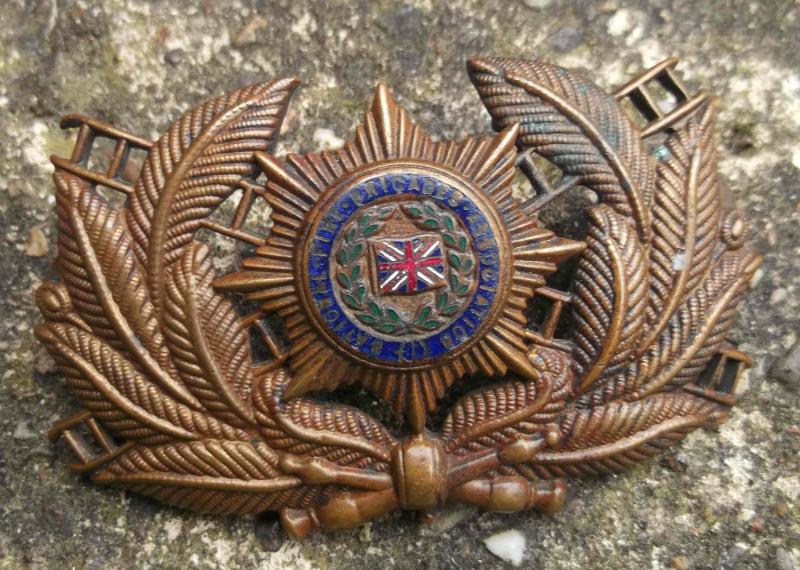 British National Fire Services Association Officers Cap Badge