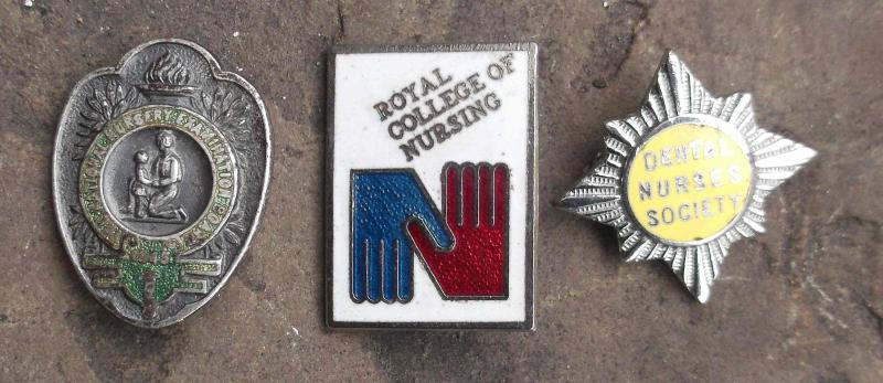 British WW1 Nurse Pin Plus 2 Other Nursing Items