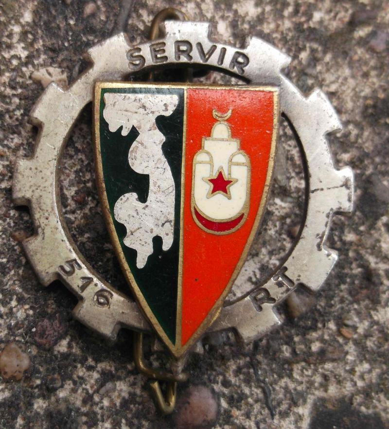 French Army 516th Train Regiment Badge Drago France
