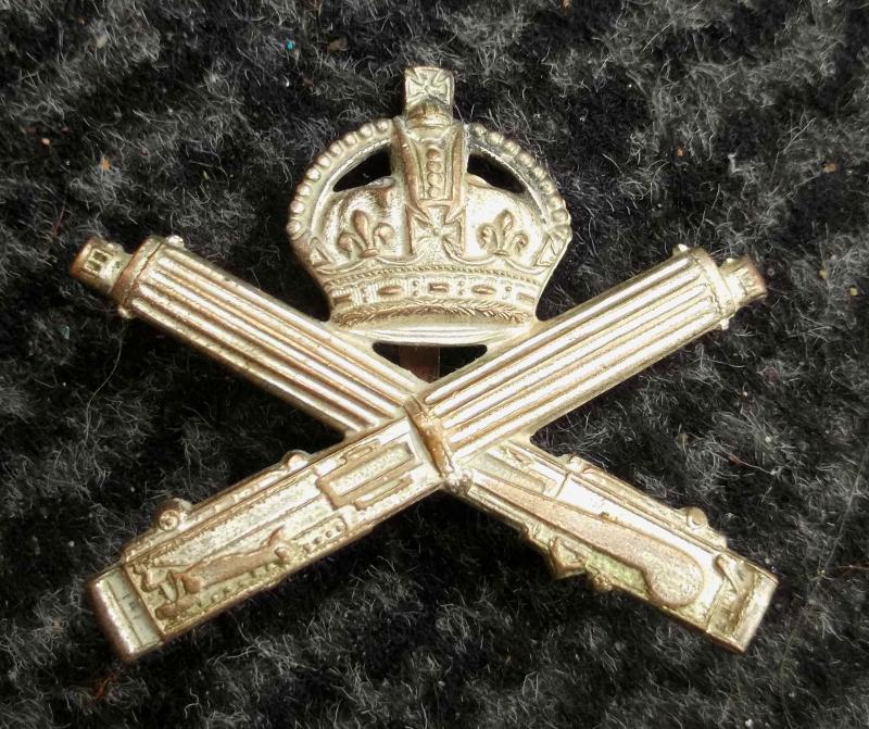 British Army WW1 Officer Cap Badge Machine Gun Corps
