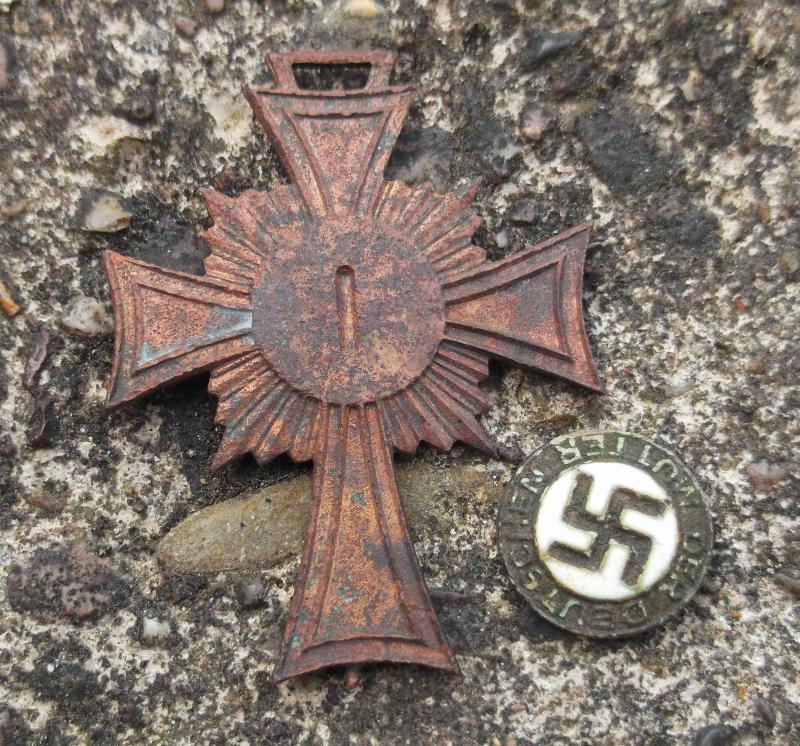 German Third Reich Mothers Cross Unfinished Excavated