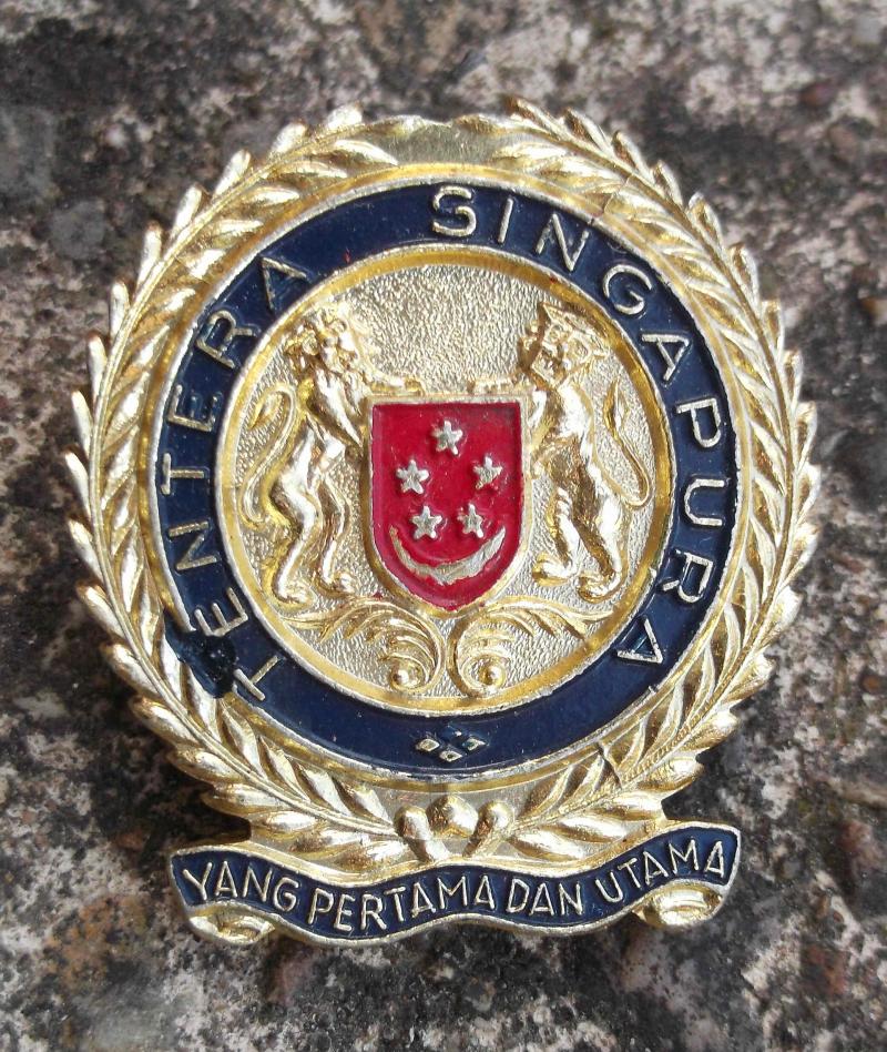 Singapore Army Defence Force Anodised Cap Badge