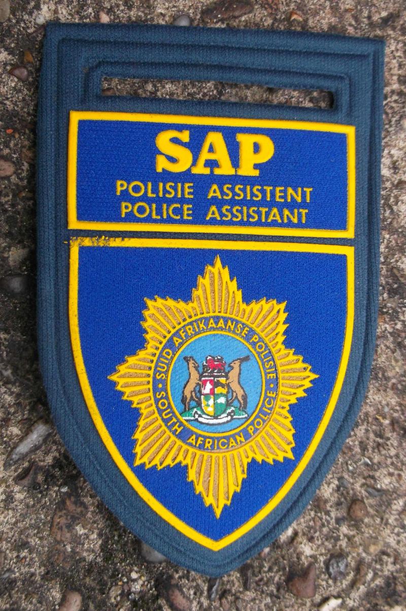 South African Police Assistant Sleeve Badge Former SAP